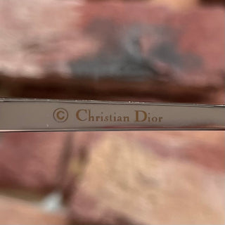 DIOR I206J Gold Toned Metal Top Cat Eye Sunglasses