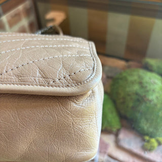 SAINT LAURENT Beige Leather Niki