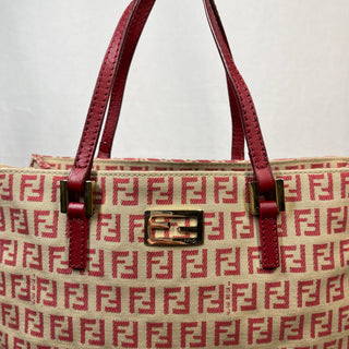 FENDI Zucchino Red Mini Tote