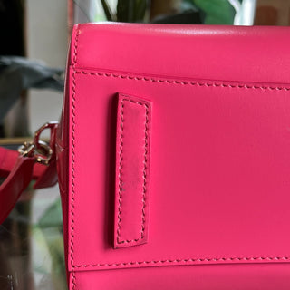 GIVENCHY Antigona Mini Hot Pink Smooth Calfskin Leather Top Handle Bag