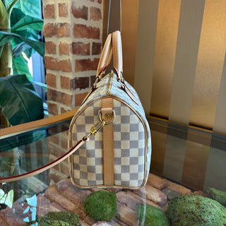 LOUIS VUITTON Damier Azur Speedy Bandouliere