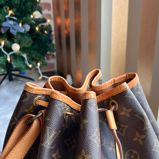 LOUIS VUITTON Noe Brown Monogram Canvas Bucket Bag