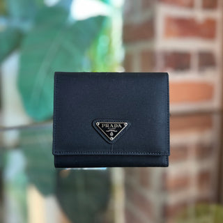 PRADA Black Nylon Wallet