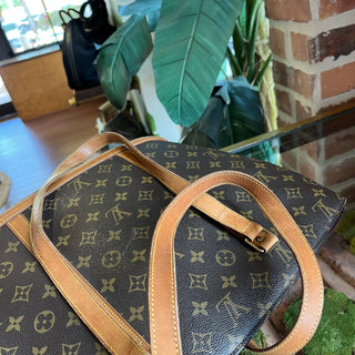 LOUIS VUITTON Babylon Monogram Canvas Brown Tote Bag