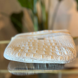 BRAHMIN Seashell Croc Embossed Leather Belt Bag