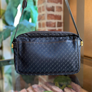 LOEWE Vintage Brown Anagram Canvas Pouch Crossbody Bag