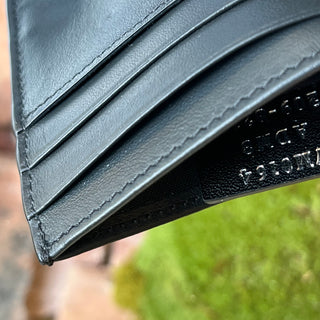 FENDI Black Leather Logo Card Holder