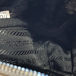 PRADA Small Triangle Logo Leather Zip Crossbody Bag