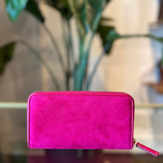 FENDI Suede Travel Continental Wallet