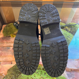 FENDI Black/Brown Zucca FF Combat Boots SZ 37.5 (US 7.5)