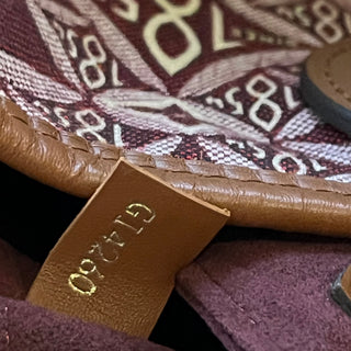 LOUIS VUITTON Neverfull MM 1854 Maroon Jacquard Canvas Tote Bag