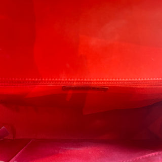 CHANEL Boy Flap New Medium Quilted Red Calfskin Shoulder Bag