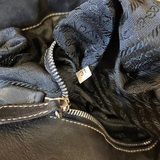 PRADA Black Nylon Multipocket Shoulder Bag