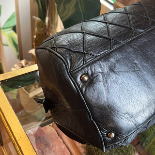 CHANEL Bowler Black Quilted Leather CC Satchel