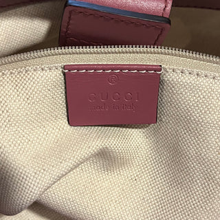 GUCCI Large Sukey Beige Pink GG Canvas Tote Bag