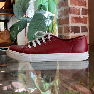 GUCCI Red Leather Mens Sneakers 10(10.5US)