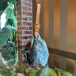 LOUIS VUITTON Baggy PM Blue Denim Monogram Shoulder Bag