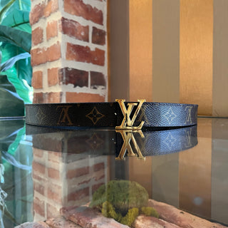 LOUIS VUITTON Monogram Reversible Belt SZ 90/36