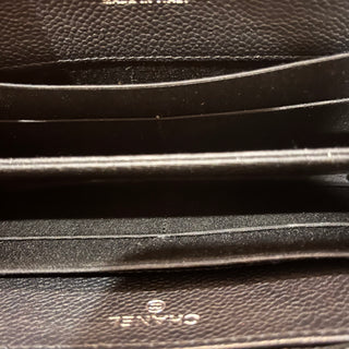 CHANEL Timeless CC Caviar Leather Zip Around Wallet  AD1182