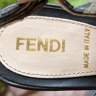 FENDI Zucca Canvas Slingback Heels SZ 35 (US 5)