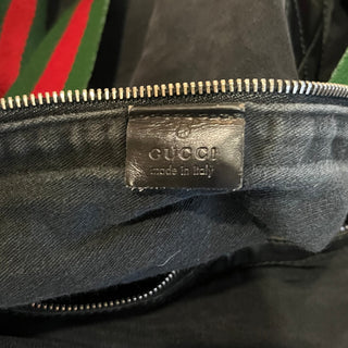 GUCCI Black Suede Duffle Bag