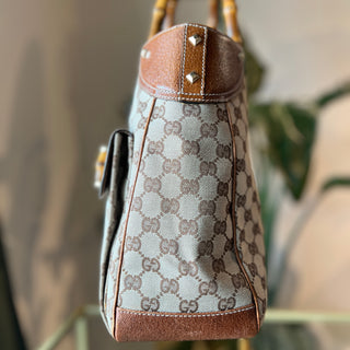 GUCCI GG Canvas Top Handle Bag