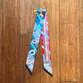 HERMES Silk Brides et Gris Twilly