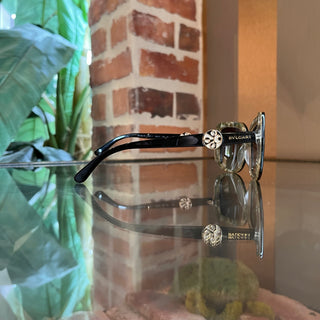BVLAGRI 8146-B 5325/11 Black Acetate Square Sunglasses