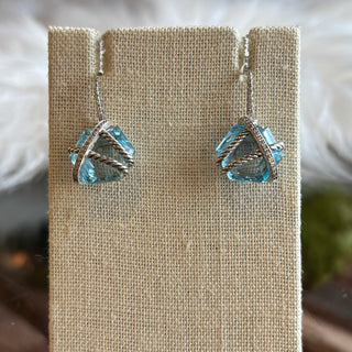 DAVID YURMAN Cable Wrap Blue Topaz Drop Earrings