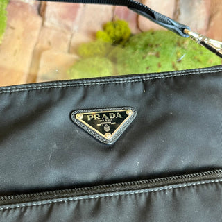 PRADA Messenger Black Nylon Messenger Bag