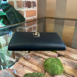 JIMMY CHOO Litzy Black Leather Wallet