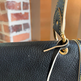 LOUIS VUITTON Le Talentueux Navy Suhali Leather Shoulder Bag