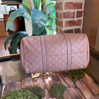 GUCCI Boston Joy Medium Winter Rose Guccissima Satchel