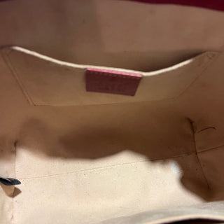 GUCCI Ophidia Small Red GG Supreme Monogram Flora Web Tote Bag