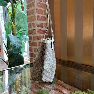 GUCCI Ophidia Medium White GG Supreme Canvas Tote