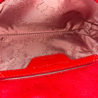 STELLA MCCARTNEY Falabella Red Vegan Shaggy Deer Crossbody Bag