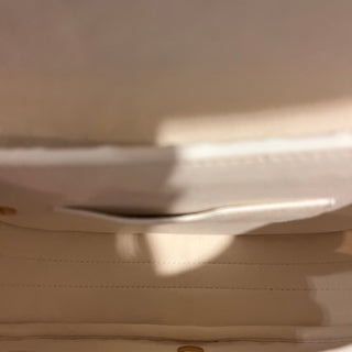 DIOR Bobby Medium White Blue Calfskin Perforated Shoulder Bag