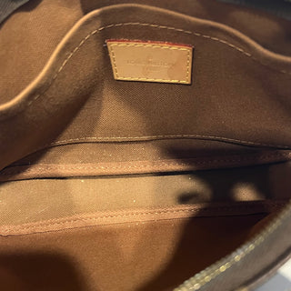 LOUIS VUITTON Multi Pochette Accessories Khaki Brown Monogram Coated Canvas Crossbody Bag