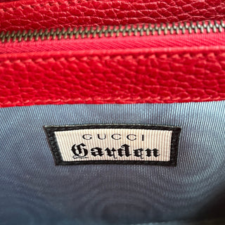 GUCCI Garden Dionysus Mini  Wallet On Chain Red Leather Crossbody Bag
