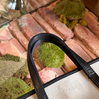 LOEWE Anagram Gray Suede Tote