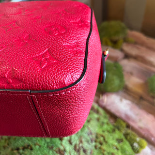 LOUIS VUITTON Saintonge Red Empriente Leather Crossbody