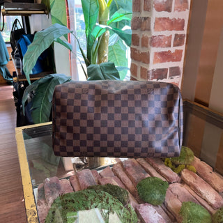 LOUIS VUITTON Speedy 30 Damier Ebene Canvas Satchel