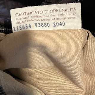 BOTTEGA VENETA Brown Intreciato Embossed Nappa Leather Hobo Bag