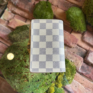 LOUIS VUITTON Damier Azur French Wallet