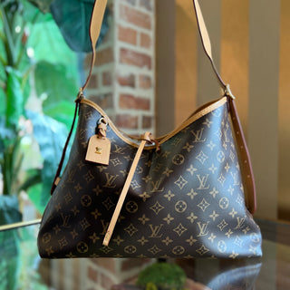 LOUIS VUITTON CarryAll MM Brown Monogram Hobo Bag