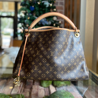 LOUIS VUITTON Artsy MM Brown Monogram Canvas Hobo Bag