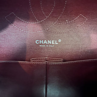 CHANEL Jumbo Double Flap Black Caviar Quilted Leather Shoulder Bag
