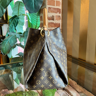 LOUIS VUITTON Artsy MM Brown Monogram Canvas Hobo Bag