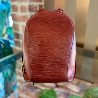LOUIS VUITTON Rust Epi Leather Mabillon Backpack