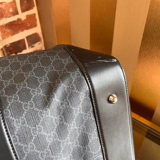 GUCCI GG Supreme Canvas Black Large Duffle